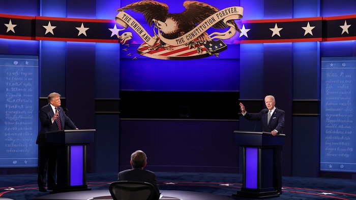 Debate presidencial septiembre 2020: Biden vs Trump · Foto: REUTERS/Jonathan Ernst
