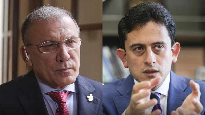 De izquierda a derecha: Roy Barreras y Luis Carlos Reyes. 