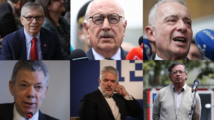 Presidentes de Colombia durante los últimos treinta años. · Foto: Colprensa/Prensa/Redes sociales