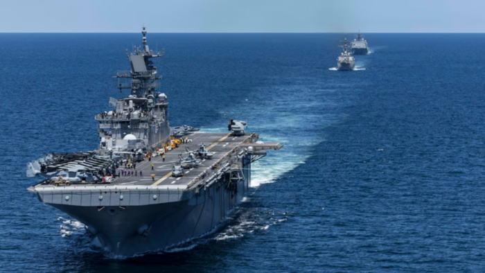 Buque de asalto anfibio USS Iwo Jima. Crédito: US Navy.