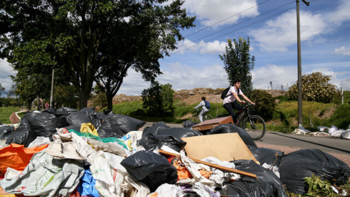Situación de basuras en Bogotá. Crédito: Colprensa.