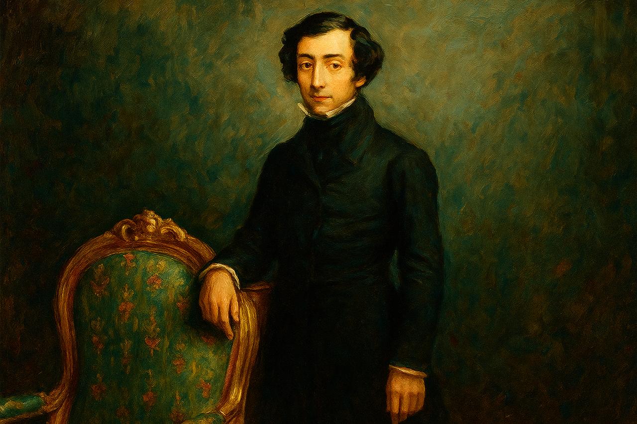 Foto principal del artículo 'Alexis de Tocqueville y los dilemas de la democracia moderna' · Ilustración: Imagen creada con IA