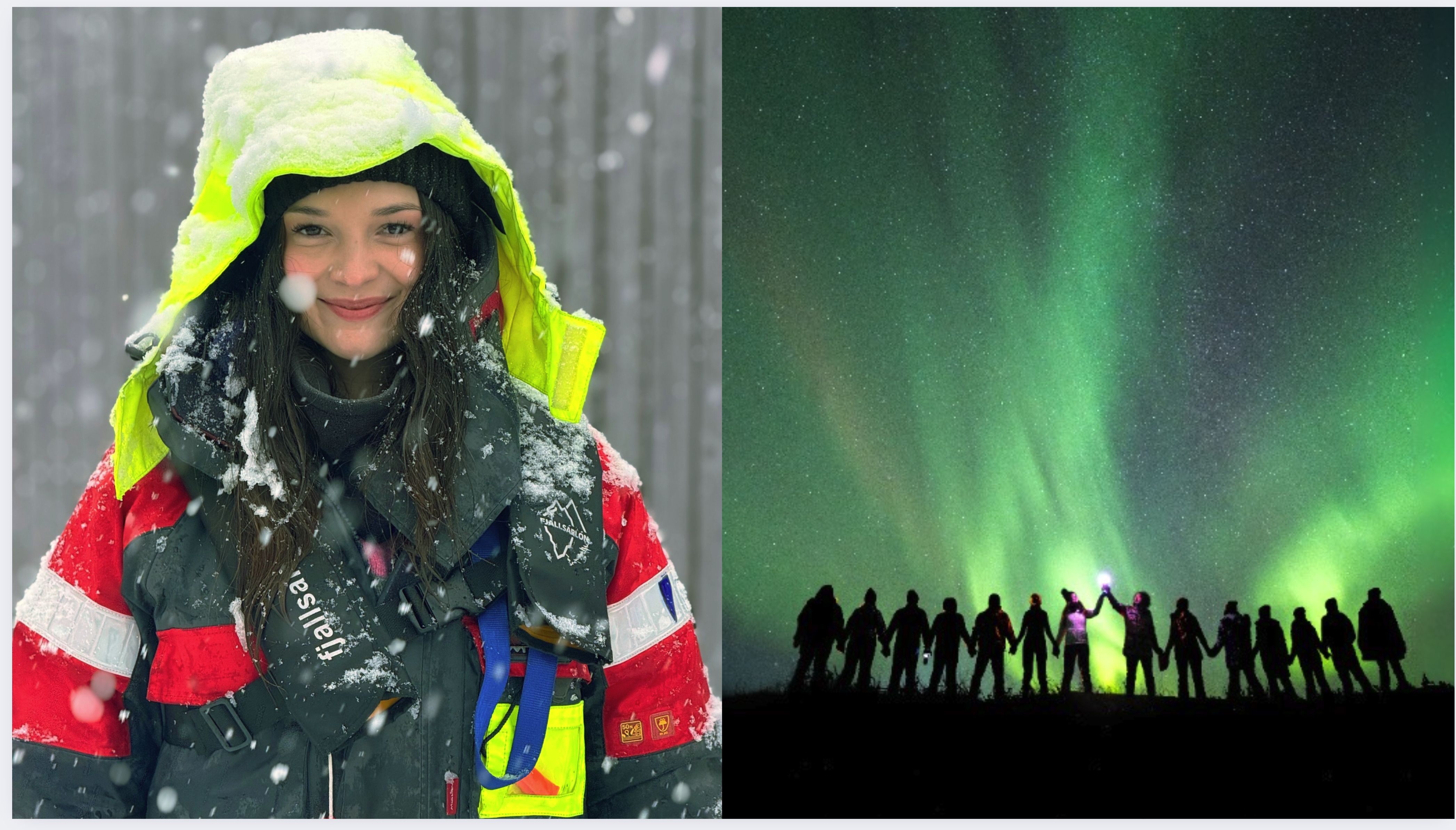 Crédito: Cortesía. Fotos de Angélica Sánchez,  Cari Letelier y Mario Carvajal durante un viaje de 
Misión Polar a Islandia.