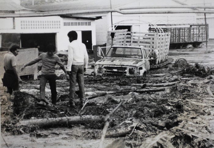 Hace cuarenta años una avalancha, producto de la erupción del volcán Nevado del Ruiz, arrasó con Armero. · Foto: Colprensa/Prensa/Redes sociales