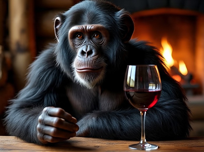 Foto principal del artículo 'El gusto por el alcohol, una herencia de los primates' · Foto: Meta IA