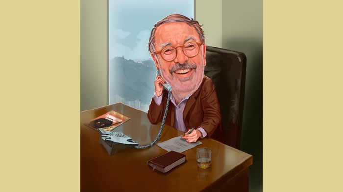 Felipe López Caballero, fundador de la revista Semana. · Ilustración: Jorge Restrepo H.