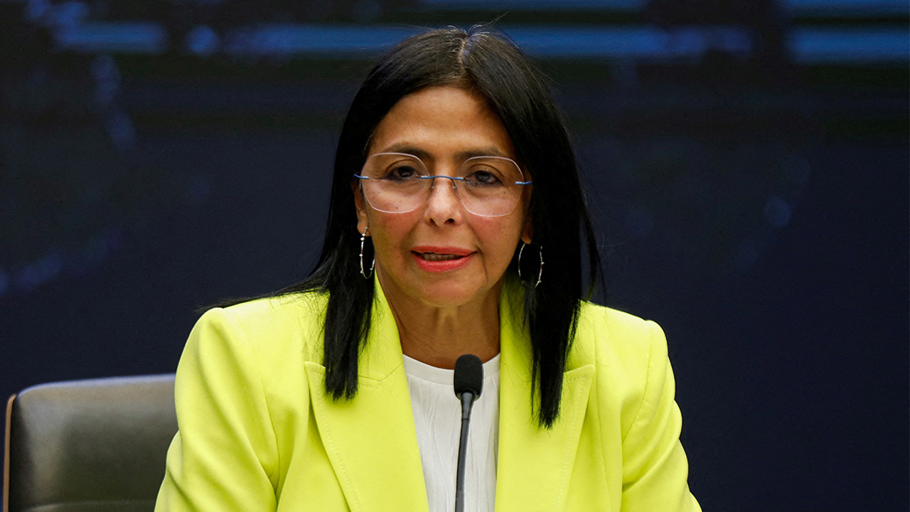 La vicepresidenta del régimen de Venezuela, Delcy Rodríguez. · Foto: Universidad de Basilea