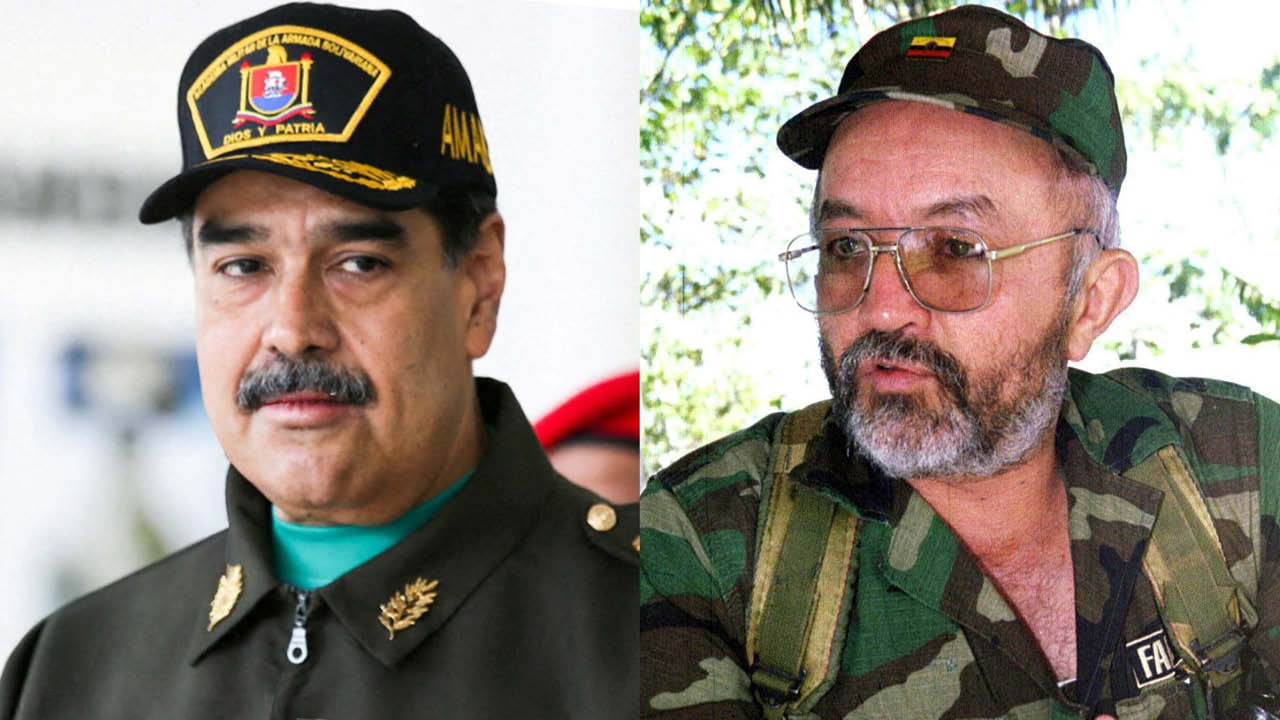 Nicolás Maduro y Raúl Reyes.