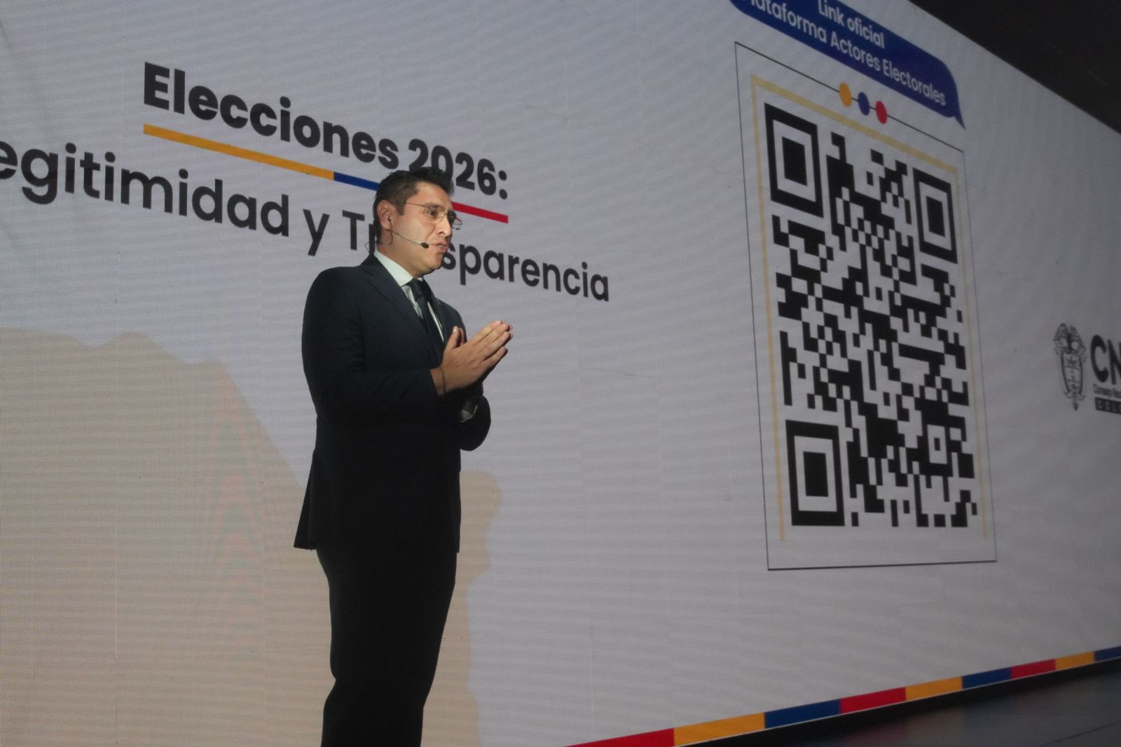 Cristian Quiroz, presidente del Consejo Nacional Electoral (CNE). | Crédito: CNE