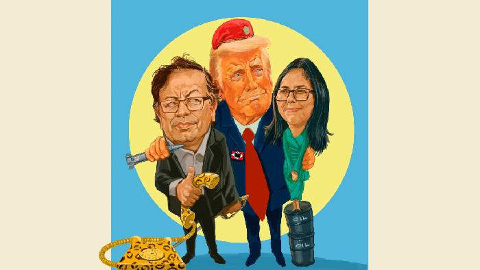 Foto principal del artículo 'Donald Trump: el nuevo mejor amigo' · Ilustración: Jorge Restrepo H.