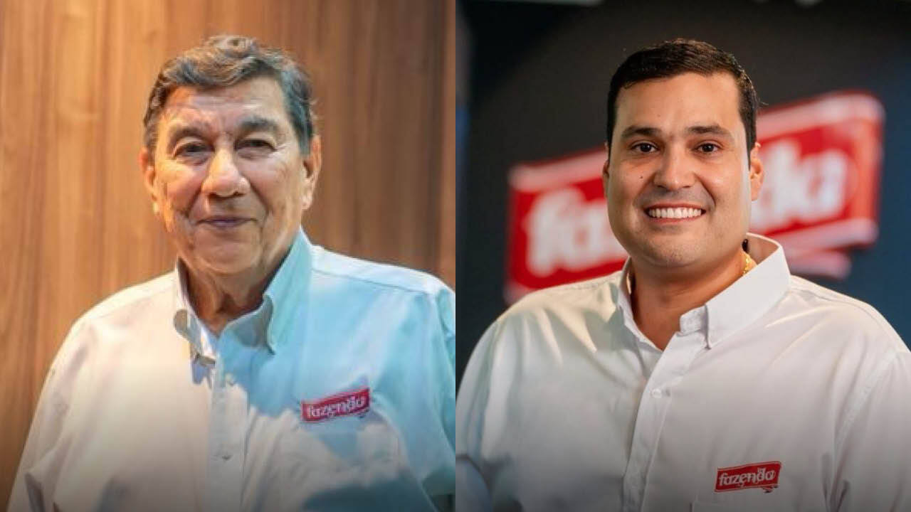 Jaime Liévano Camargo, fundador y presidente saliente de Aliar- La Fazenda y Mario Andrés Restrepo, nuevo presidente. Crédito Imagen: Cortesía.