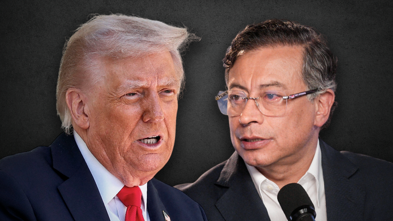 Donald Trump y Gustavo Petro tuvieron una llamada telefónica que abrió la posibilidad al diálogo entre los mandatarios. Créditos: Kim Vega -CAMBIO