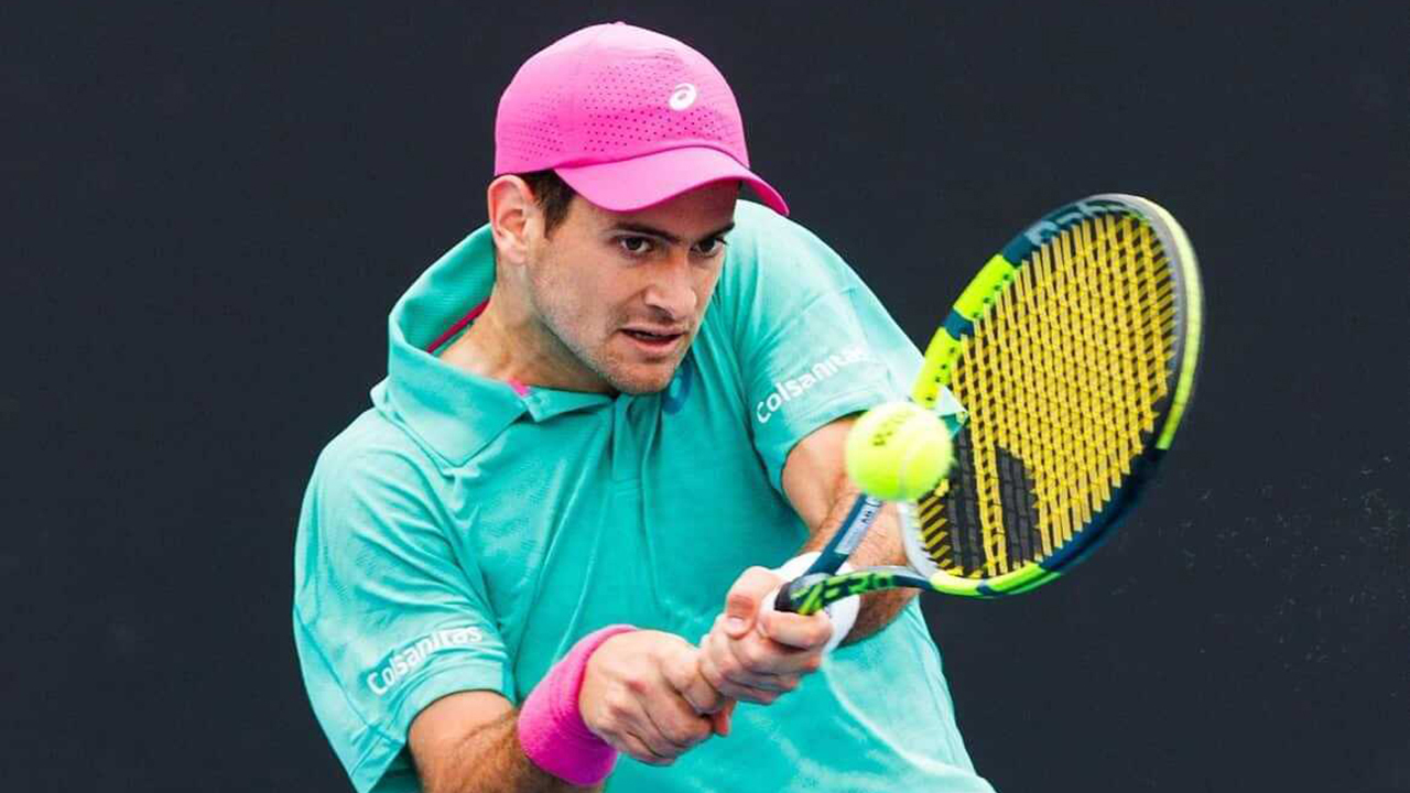 Nicolás Mejía, el tenista masculino con mejor ranking de Colombia. Créditos: Cortesía Nicolás Mejía.