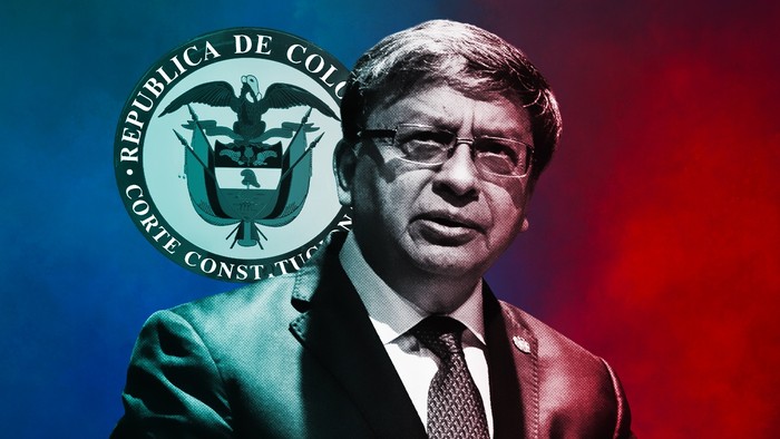Jorge Enrique Ibáñez Najar, presidente de la Corte Constitucional. Fotoilustración: Yamith Mariño.