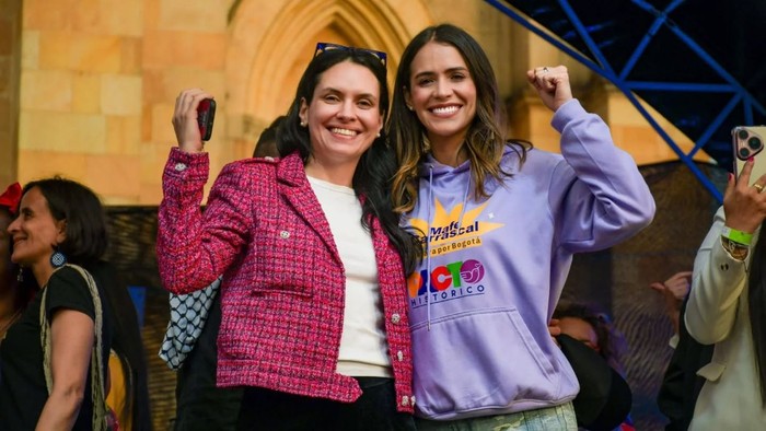 María del Mar Pizarro y María Fernanda Carrascal, representantes y candidatas a la Cámara por Bogotá | Crédito: Redes sociales del Pacto Histórico