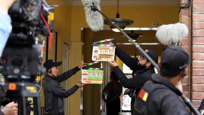 'Rodaje de 'Simplemente Alicia' de RCN Televisión.
