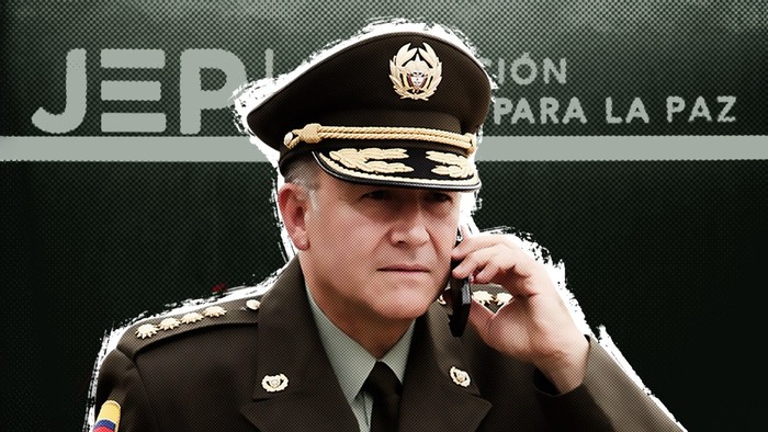 Oscar Naranjo, exdirector de la Policía Nacional. 

Fotoilustración: Yamith Mariño - CAMBIO.
